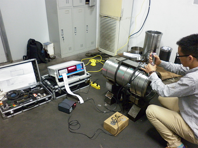 盲孔法測試Q690高強鋼管鍍鋅前后殘余應(yīng)力