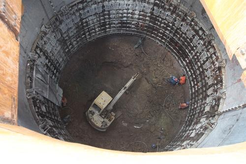 立井井筒掘進爆破超動態應變測試試驗