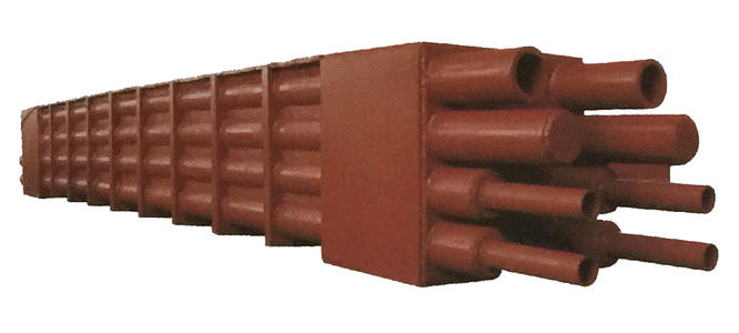 箱形水冷梁振動時效去應力案例