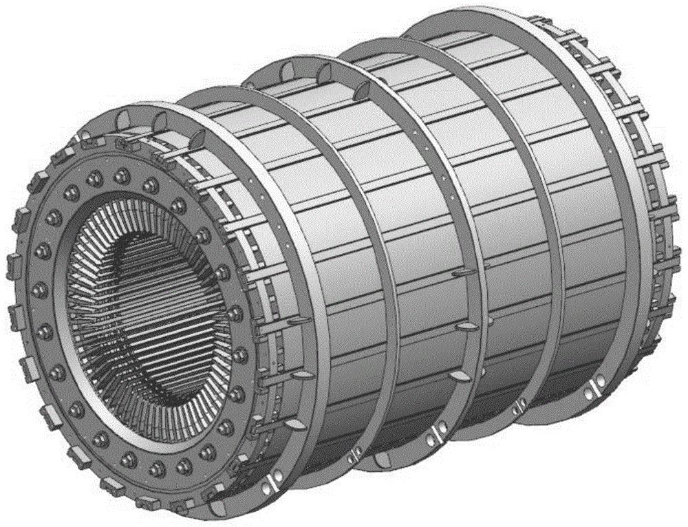定子鐵心拉桿應變測試分析