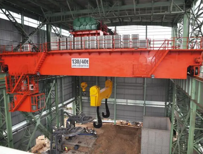 冶金式橋式起重機車架振動時效處理